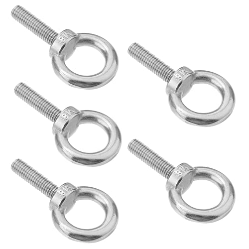 TEHAUX Schrauben Augenschrauben Edelstahl Hebeschulter Ringschraube M8x30 Maschinen Ring Geschmiedete Ring mit 5 Hebevorrichtung Teil Zubeh?r Gewinde Ringschrauben Metallschrauben von TEHAUX