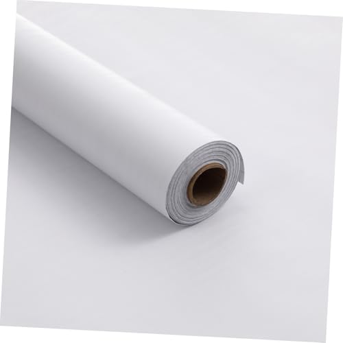 TEHAUX Selbstklebende Abziehbare Weiße Tapete Dicke Wasserfeste Ölresistente Wandfolie für Wohn Schlafzimmer Einfache Anbringung Matte Oberfläche Vielseitig für Glatte Flächen von TEHAUX