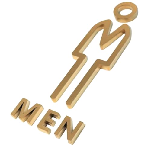 TEHAUX Selbstklebendes Wc schild aus Elegantem Material für Damen und Männer Vielseitiges Wand badezimmer schild zur Wegweisung in Hotel Restaurant Büro und Einkaufszentrum Klare von TEHAUX