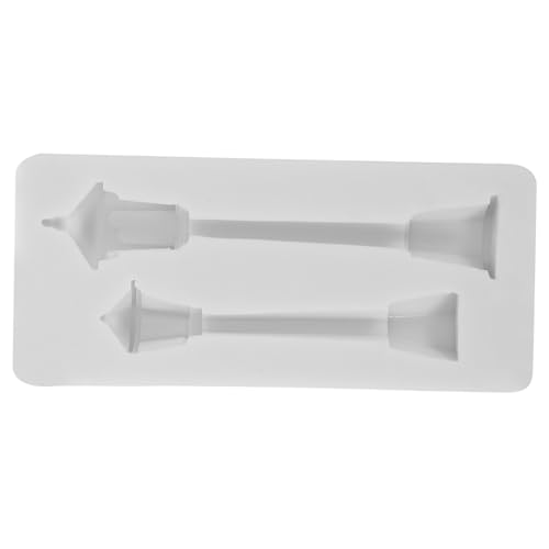 TEHAUX Silikonform Miniatur Straßenlaterne für Resin Kerzen Fondant Backen Hochtemperaturbeständig Wiederverwendbar für DIY Weihnachtsdekoration Kuchen Verzierung von TEHAUX