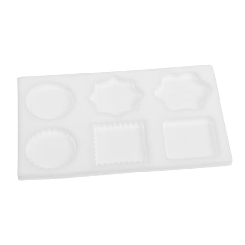 TEHAUX Silikonform Wachssiegelform Matte Silikonwachs Siegelkissen Siegel Silikonform Party Zubehör Siegelwachs Set Silikonwachs Siegelkissen Weißes Kieselgel von TEHAUX