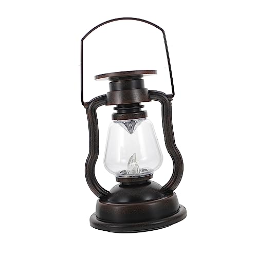 TEHAUX Solar Laterne mit Flackerndem Licht Vintage LED Gartenlampe für Außenbereich für Terrasse Garten Bbq und Camping Robuste und Konstruktion Automatisches von TEHAUX