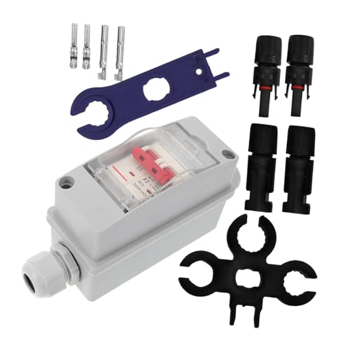 TEHAUX Solar Verteilerdose Kunststoffgehäuse Robuste Strom Verteilerbox Outdoor Schutzbox für Photovoltaik mit Langlebiger Konstruktion und Elegantem Design von TEHAUX