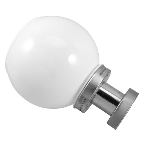 TEHAUX Solarbetriebene Outdoor Wand Pfeilerlampe Runde LED Kugel mit Silbernem Sockel Energieeffizient Moderne Gartendekoration für Außenbereiche TEHAUX Solarbetriebene Outdoor Wand Pfeilerlampe Runde LED Kugel mit Silbernem Sockel Energieeffizient Moderne Gartendekoration für Außenbereiche von TEHAUX