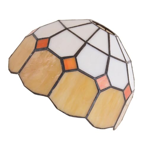 TEHAUX Stil Buntglas Lampenschirm Mediterran Gelb für Fassung Glas Lampenabdeckung Hohe Transparenz Einfaches Design Für Decken Wandleuchten Geeignet TEHAUX Stil Buntglas Lampenschirm Mediterran Gelb für Fassung Glas Lampenabdeckung Hohe Transparenz Einfaches Design Für Decken Wandleuchten Geeignet von TEHAUX