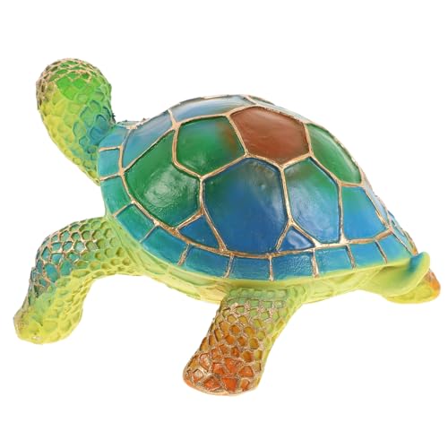 TEHAUX Stilvolle Tischlampe Harz Schildkröten Design LED Nachttischlampe für Schlafzimmer und Wohnzimmer Dekorative Tierlampe für Gemütliche von TEHAUX