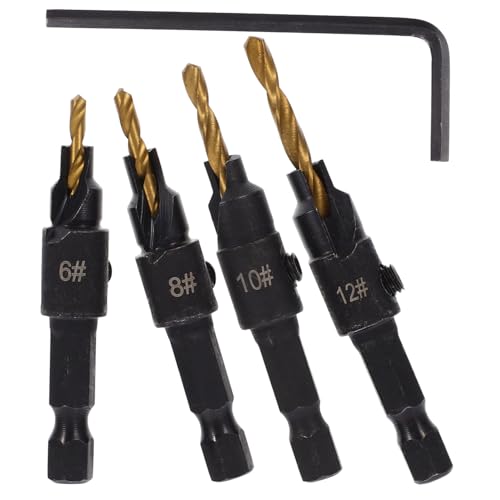 TEHAUX Teiliges Holzbohrer Sechskantigem Schaft Hitzebehandelte Holzspalter bohrer Langlebig Vibrationsresistent Professionell für Holzspalten und Holzbearbeitung Vielseitig für TEHAUX Teiliges Holzbohrer Sechskantigem Schaft Hitzebehandelte Holzspalter bohrer Langlebig Vibrationsresistent Professionell für Holzspalten und Holzbearbeitung Vielseitig für von TEHAUX