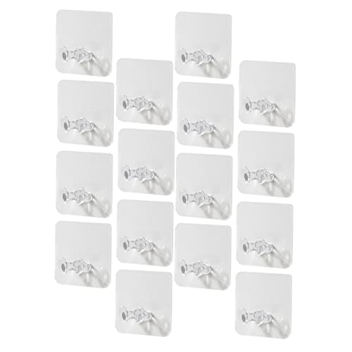TEHAUX Teiliges Set Starke Selbstklebende Wandhaken für Zuhause Transparent Multifunktional Hinterlässt Rückstände Geeignet von TEHAUX