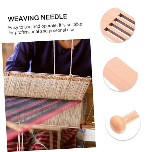 TEHAUX Teiliges Webstuhl Werkzeug aus Holz Glatte Oberfläche Leicht und Tragbar für Wandteppiche Strickpullover Schals Vielseitig für Handarbeit und Webprojekte von TEHAUX