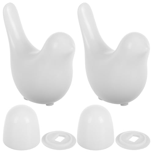 TEHAUX Toilettenbolzenabdeckungen mit Dekorativen Vogelmotiven Langlebige Toilettenschraubenabdeckungen aus Robustem Keramik Kunststoffmaterial Einfache Montage für Badezimmer und Wc TEHAUX Toilettenbolzenabdeckungen mit Dekorativen Vogelmotiven Langlebige Toilettenschraubenabdeckungen aus Robustem Keramik Kunststoffmaterial Einfache Montage für Badezimmer und Wc von TEHAUX