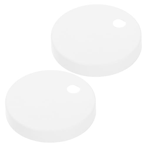 TEHAUX Toilettensitz Schrauben Abdeckkappen Weiß Dekorative Wc Schraubenabdeckungen Für Vielfältige Toilettenmodelle Installieren Robust von TEHAUX