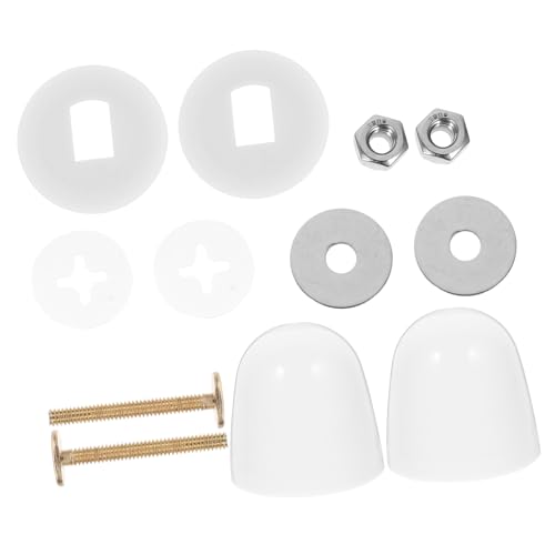 TEHAUX Toilettensitz Schrauben Set Ersatzteile aus Edelstahl und Rostfreie Wc Schrauben mit Dekorativen Abdeckkappen Einfache Installation Langlebige Toiletten Befestigung für Stabile TEHAUX Toilettensitz Schrauben Set Ersatzteile aus Edelstahl und Rostfreie Wc Schrauben mit Dekorativen Abdeckkappen Einfache Installation Langlebige Toiletten Befestigung für Stabile von TEHAUX
