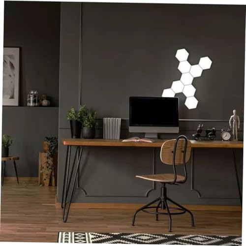 TEHAUX Touch sensitive Hexagonal Wall Lamp für Schlafzimmer Modernes Kunststoffmaterial Kreative flexible Wandbeleuchtung Doppelsteuerung ohne Netzanschluss TEHAUX Touch sensitive Hexagonal Wall Lamp für Schlafzimmer Modernes Kunststoffmaterial Kreative flexible Wandbeleuchtung Doppelsteuerung ohne Netzanschluss von TEHAUX