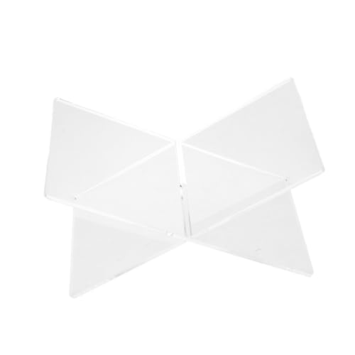 TEHAUX Transparenter Acryl Buchständer X Form Leseständer Buchhalter für Musiknoten und Bücher Abnehmbar Handschonend Design für Schüler und von TEHAUX