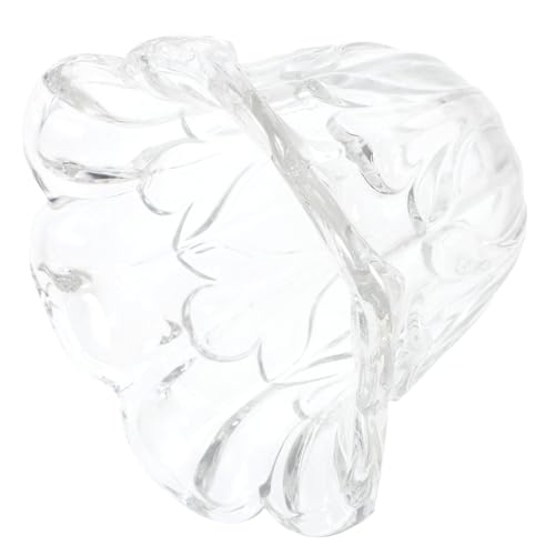 TEHAUX Transparenter Mattierter Blüten glasschirm Lampenschirm Ersatz für Deckenleuchte Innenbeleuchtung Wohnzimmer Schlafzimmer Esszimmer Küche Vielseitig Einsetzbar von TEHAUX