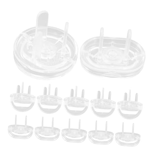 TEHAUX Transparentes Steckdosenschutz Schutzabdeckungen aus Stabilem Kindersicherer Berührungsschutz für Standard steckdosen Installieren und Sicher für Junge Mädchen von TEHAUX