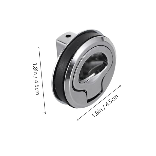 TEHAUX Türschloss Flush Pull Latch mit Einlassgriff Korrosionsbeständiger Metallverschluss für Boot Yacht Wohnwagen und Camping Robust und Einfach zu Montieren von TEHAUX