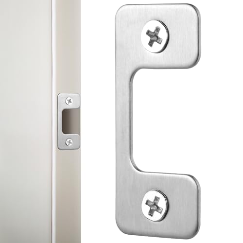 TEHAUX Türsicherungsschloss Türschließblech für Erhöhte Einfache Montage Passend für Türen Elegantes Design mit Metallischem TEHAUX Türsicherungsschloss Türschließblech für Erhöhte Einfache Montage Passend für Türen Elegantes Design mit Metallischem von TEHAUX