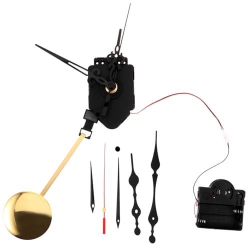 TEHAUX Uhrwerk Pendeluhr Ersatz mit Gong und Musikbox DIY Wanduhr Mechanismus Langlebiges Metall Uhrwerk mit Zeigern für Basteluhren und Reparatur Leise und Robust von TEHAUX