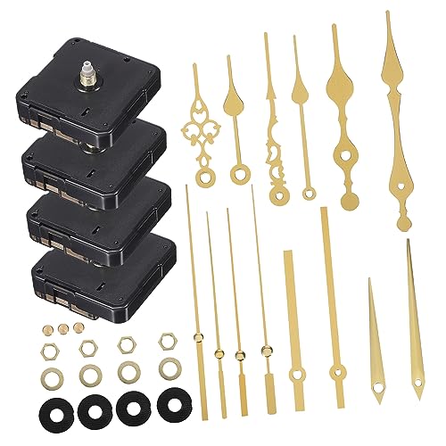 TEHAUX Uhrwerk mit Quarzuhrwerk und Zahlen DIY Reparatur Kit für Wanduhren Robuste Mechanik Einfache Montage Vielfältige Zeigergrößen Präzise Zeitmessung Passend für Klassische von TEHAUX