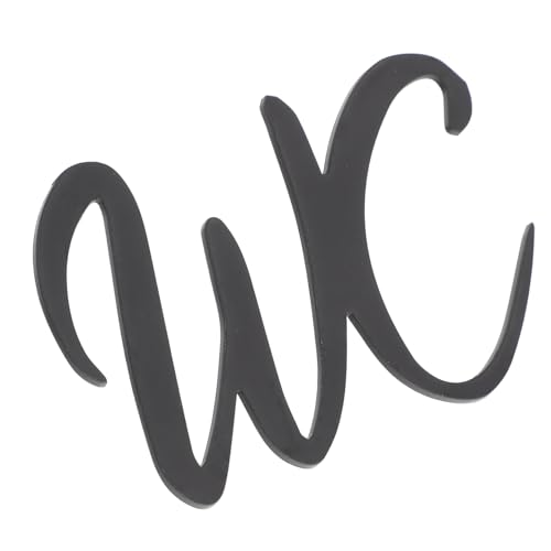 TEHAUX Unisex Wc Türschild Selbstklebend Witziges Badezimmer Schild für Toilette Modernes Badezimmer Klare Kennzeichnung Hohe Haftung Vielseitig Montierbar für Zuhause und Geschäft von TEHAUX