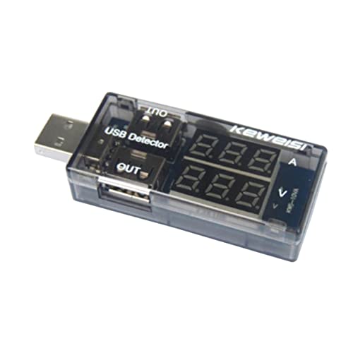TEHAUX Multifunktionaler Usb-leistungstester Voltmeter Amperemeter Spannungsdetektor Stromkapazitätsmonitor Kompakt Schwarz TEHAUX Multifunktionaler Usb-leistungstester Voltmeter Amperemeter Spannungsdetektor Stromkapazitätsmonitor Kompakt Schwarz von TEHAUX