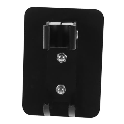 TEHAUX Verstellbare Duschkopfhalterung aus Hochwertigem Raumaluminium Stabile Fixierbasis für Handbrause Rostfrei Geeignet für Glatte Oberflächen Wie und Edelstahl Schwarzer Duschhalter von TEHAUX