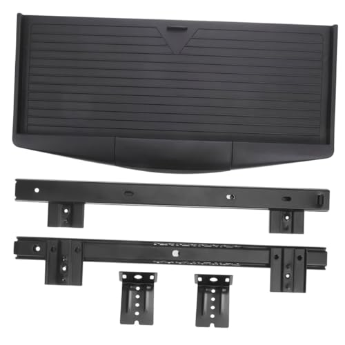 TEHAUX Verstellbare Ergonomische Tastaturschublade Ausziehbar unter Schreibtisch mit Mausplattform Platzsparende Untertischablage Einfache Installation Höhenverstellbarer Tastaturhalter von TEHAUX