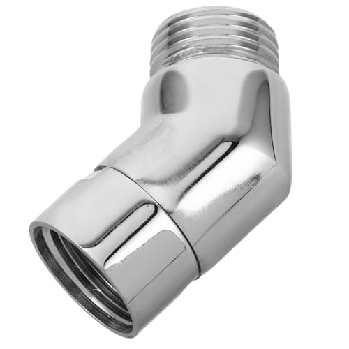 TEHAUX Verstellbarer Duschkopf Winkelstück Adapter aus Messing für Handbrause Dusche Ersatzteil mit Schwenkbarer Kopfhalterung für Moderne Duscharmaturen TEHAUX Verstellbarer Duschkopf Winkelstück Adapter aus Messing für Handbrause Dusche Ersatzteil mit Schwenkbarer Kopfhalterung für Moderne Duscharmaturen von TEHAUX