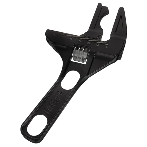 TEHAUX Verstellbarer Sanitärschraubenschlüssel Aluminiumlegierung Leichtgewicht Rohrzange für Waschbecken Badarmaturen und Möbelmontage Multifunktionales Klempner werkzeug von TEHAUX