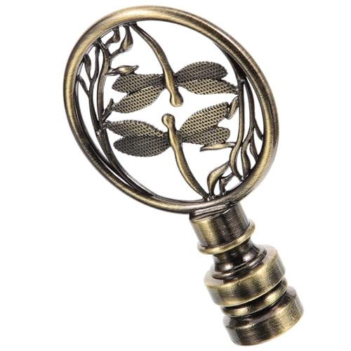 TEHAUX Vintage Harp Lamp Finial Schraubkappe Retro farbton Lampenschirmhalter für Tisch Stehlampen Kompakt Leicht Dimmbar Vielseitig Einsetzbar als Dekoratives Lampenzubehör von TEHAUX
