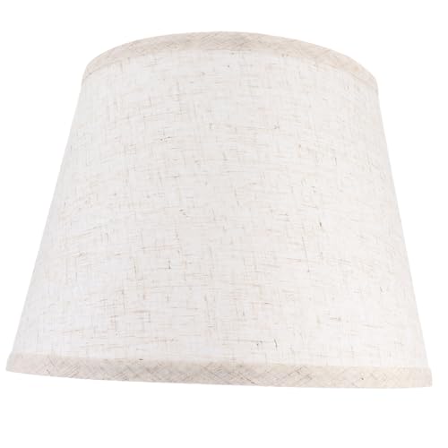TEHAUX Vintage Lampenschirm Leinen für Wandleuchten Tischlampen und Pendelleuchten Abnehmbarer Lampenschirm für Warmes Dekoratives Licht Schlafzimmer und Wohnzimmer von TEHAUX