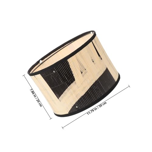TEHAUX Vintage Lampenschirm aus Naturmaterial Dekorativer Lampenschirm im Retro stil Leicht Einfach zu Montieren für Badezimmer und Wohnraum Angenehmes Blendfreies Licht Einfache TEHAUX Vintage Lampenschirm aus Naturmaterial Dekorativer Lampenschirm im Retro stil Leicht Einfach zu Montieren für Badezimmer und Wohnraum Angenehmes Blendfreies Licht Einfache von TEHAUX