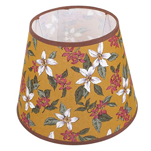 TEHAUX Vintage Stoff Lampenschirm mit Blumenmuster Trommel Form Weich Lichtdurchlässig Dekorativ für Tisch und Wandleuchten Warmes Licht Unterseite für Schlafzimmer und Büro TEHAUX Vintage Stoff Lampenschirm mit Blumenmuster Trommel Form Weich Lichtdurchlässig Dekorativ für Tisch und Wandleuchten Warmes Licht Unterseite für Schlafzimmer und Büro von TEHAUX