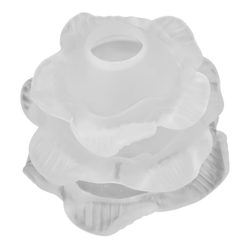 TEHAUX Wandlampe Glas Lampenschirm Blumenblatt Design Dreischichtig Minimalistisch Ersatz Lampenschirm für Flur Wohnzimmer Schlafzimmer Einfache Montage von TEHAUX