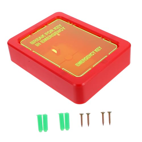 TEHAUX Wandmontierter Notfall schlüsselkasten aus Robustem Kunststoff Vernetzter Schlüssel Organizer für Türen und Fenster Platzsparend für Büro und Zuhause Schnelle Zugänglichkeit bei von TEHAUX