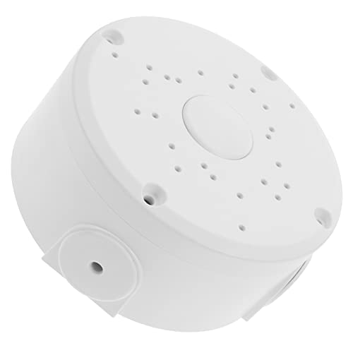 TEHAUX Wasserdichte Runde Abzweigdose Kunststoffgehäuse Robuste Außenanschlussdose Kabelschutz Box für Outdoor Elektroinstallation mit Hoher und Regenbeständigkeit von TEHAUX