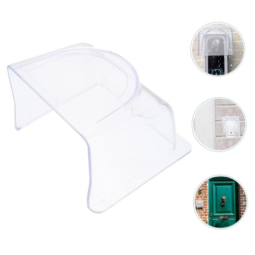 TEHAUX Wasserdichte Türglockenabdeckung aus Robustem Kunststoff Transparenter Regenschutz für Fingerabdruck Zugangskontrollgeräte Einfache Montage Wetterfester Schutz für Türklingel und TEHAUX Wasserdichte Türglockenabdeckung aus Robustem Kunststoff Transparenter Regenschutz für Fingerabdruck Zugangskontrollgeräte Einfache Montage Wetterfester Schutz für Türklingel und von TEHAUX