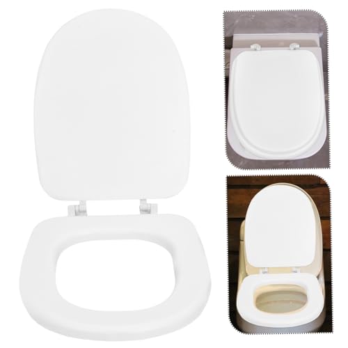 TEHAUX Weicher Gepolsterter Wc Sitz aus Dickem Schaumstoff Stabile Ovaler Toilettendeckel Komfortabel und Langlebig Geeignet für Standard und Verlängerte Toiletten für Bad und von TEHAUX