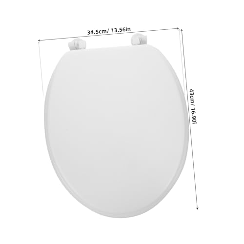 TEHAUX Weicher Schaumstoff Wc Sitz Komfortabler Toilettensitz mit Weichem Schaumstoffmaterial Abnehmbar und Leicht zu Reinigen Klassisches Design für Bad und Toilette für Senioren und von TEHAUX