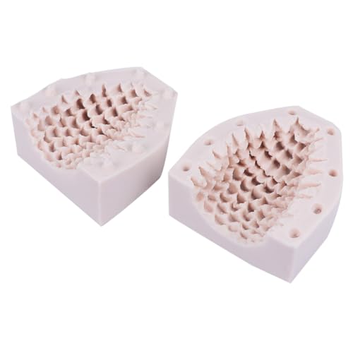 TEHAUX Weihnachtsbaum Silikonform Kerzenform zum Gießen Kreative DIY Kerzengießform für Handgemachte Kerzen Weihnachtsdeko Zubehör Langlebig und Detailreich von TEHAUX