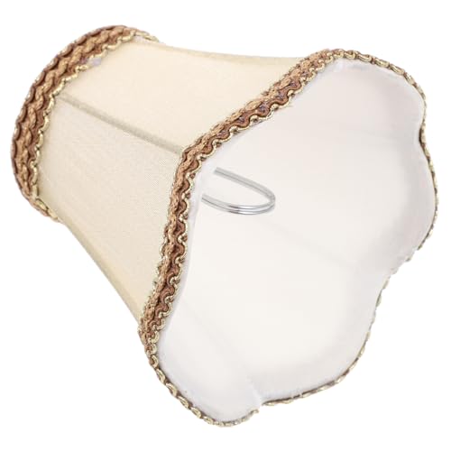 TEHAUX Wellenförmiger Stoff lampenschirm Innenraum Dekoration Stabile Struktur Installieren Langlebig Staubdicht Vielseitig für Tisch Deckenlampen Geeignet von TEHAUX