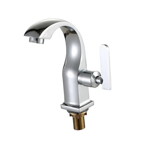 TEHAUX Zinklegierungs Wasserhahn mit Vollkupfer Ventil Einhebel Waschtischarmatur für Waschbecken und Toilette Langlebig Bleifrei ohne Schlauch für Kaltwasseranschluss TEHAUX Zinklegierungs Wasserhahn mit Vollkupfer Ventil Einhebel Waschtischarmatur für Waschbecken und Toilette Langlebig Bleifrei ohne Schlauch für Kaltwasseranschluss von TEHAUX