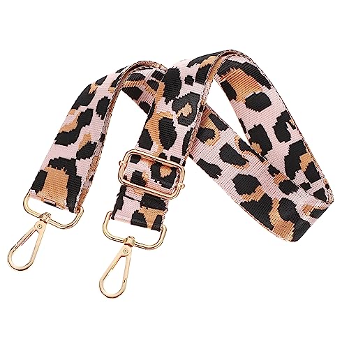 TEHAUX verstellbare Schultergurte mit Leopardenmuster Einkaufstasche für Frauen Leinwand Brieftasche mit Leopardenmuster Ledergeldbörsen für Damen Damenhandtasche Riemen der Umhängetasche von TEHAUX