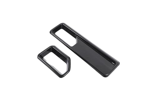 TEHDFG Aufkleber for die Basisplatte des Frontwischers, Dekorationsabdeckung, Zieraufkleber, kompatibel mit Jeep Wrangler JL Gladiator JT 2018–2024, Auto-Außenzubehör(Carbon Fiber Look) von TEHDFG