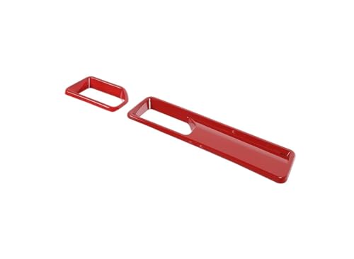 TEHDFG Aufkleber for die Basisplatte des Frontwischers, Dekorationsabdeckung, Zieraufkleber, kompatibel mit Jeep Wrangler JL Gladiator JT 2018–2024, Auto-Außenzubehör(Red) von TEHDFG