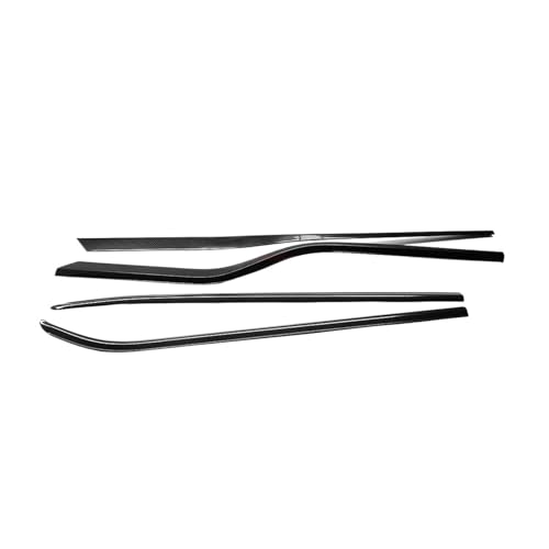 TEHDFG Kompatibel mit Ford F150 2015 2016 2017 2018 2019 2020 Chrom-Silber-Karbonfaser-Optik, Karosserieverkleidung for die untere Fensterleiste im Außenbereich(Carbon Look) von TEHDFG