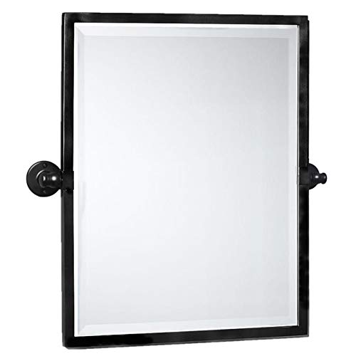 Schwarzer Metallrahmen Pivot Rechteck Badezimmerspiegel Neigbar Abgeschrägte Vanity Spiegel für Wand 23'' x 24'' Zoll… Schwarzer Metallrahmen Pivot Rechteck Badezimmerspiegel Neigbar Abgeschrägte Vanity Spiegel für Wand 23'' x 24'' Zoll… von TEHOME