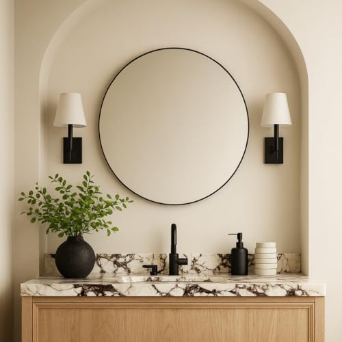 TEHOME Wandspiegel für Badezimmer, Eingangsbereich, Kommode oder Kaminsims, 71,1 cm, bronzefarben von TEHOME