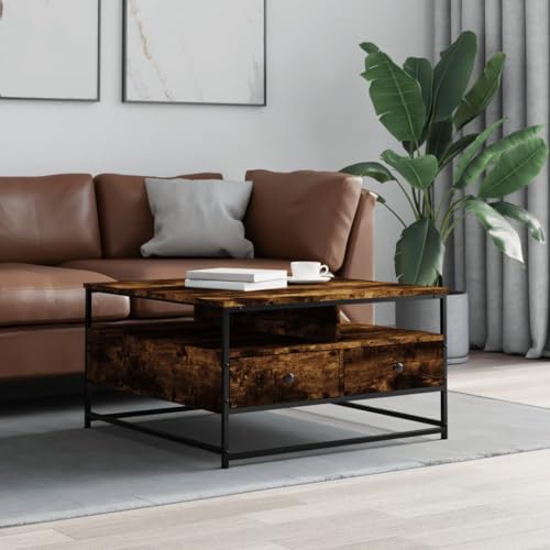 TEHTX7 Couchtisch, Wohnzimmertisch für Wohnzimmer Home Office Räuchereiche 80x80x45 cm Holzwerkstoff TEHTX7 Couchtisch, Wohnzimmertisch für Wohnzimmer Home Office Räuchereiche 80x80x45 cm Holzwerkstoff von TEHTX7